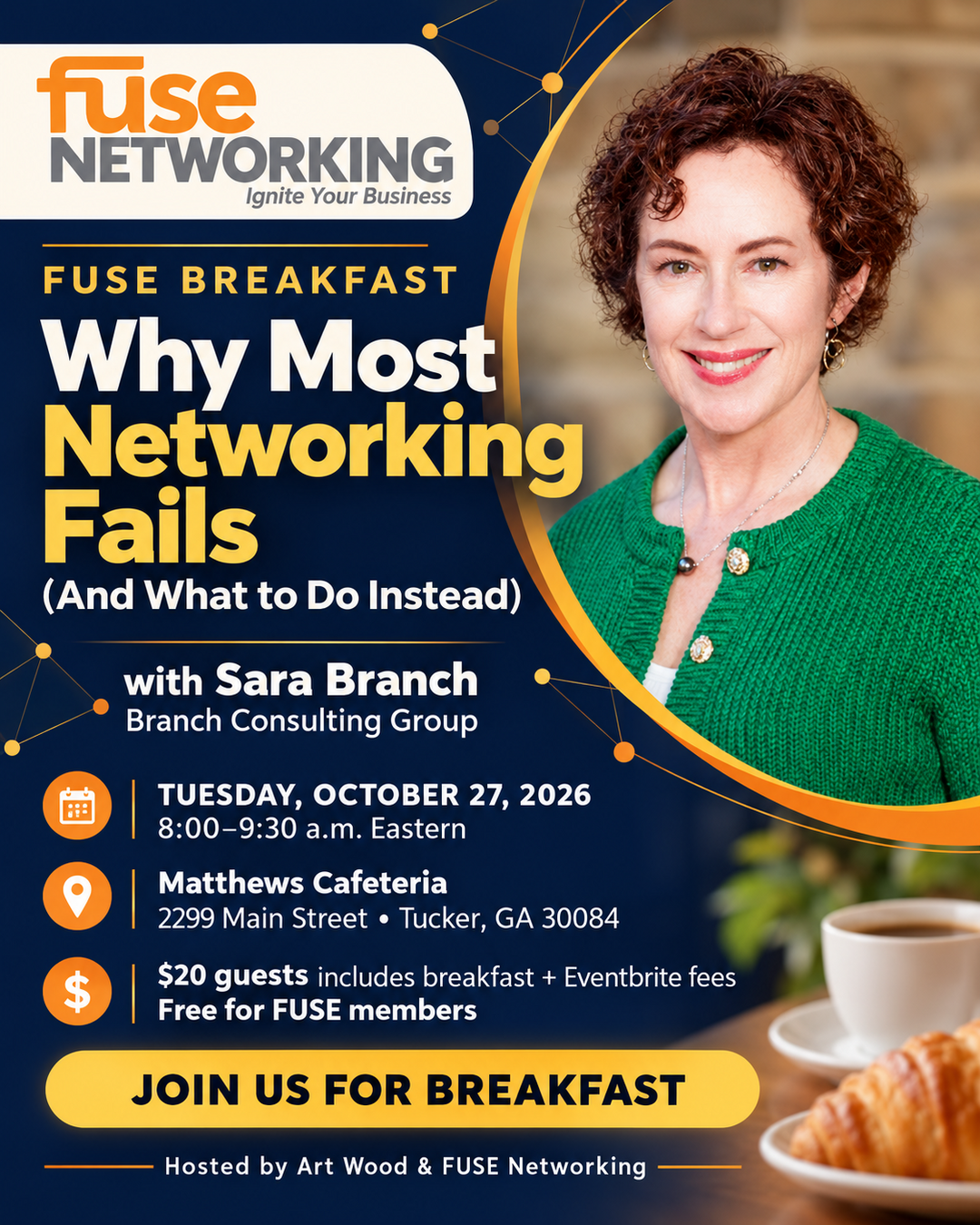 FUSE Breakfast with Sara Branch, October 27, 2026